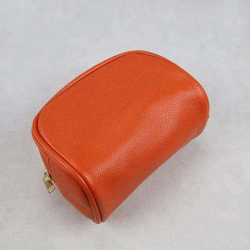 close-up-of-soft-touch-orange-pu-leather-texture