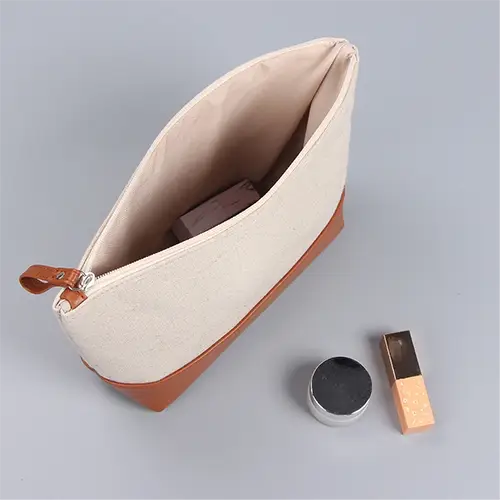 canvas-makeup-organizer-with-durable-pu-leather-base