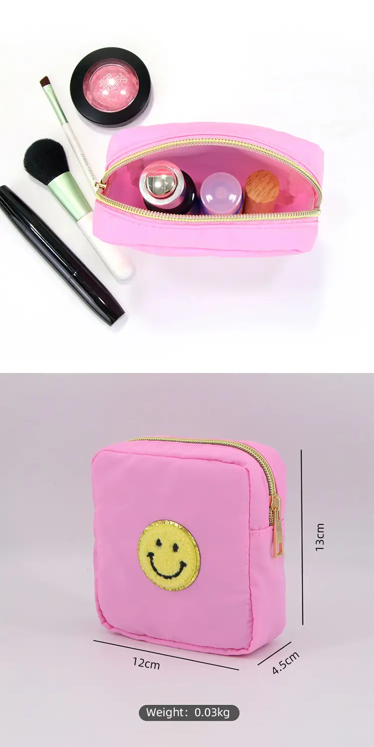bearky-travel-makeup-pouch-wipe-clean-lining-zipper-details