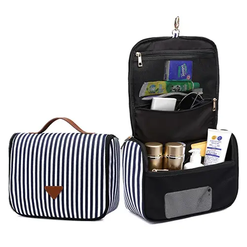 custom-striped-hanging-travel-toiletry-bag custom-striped-hanging-travel-toiletry-bag