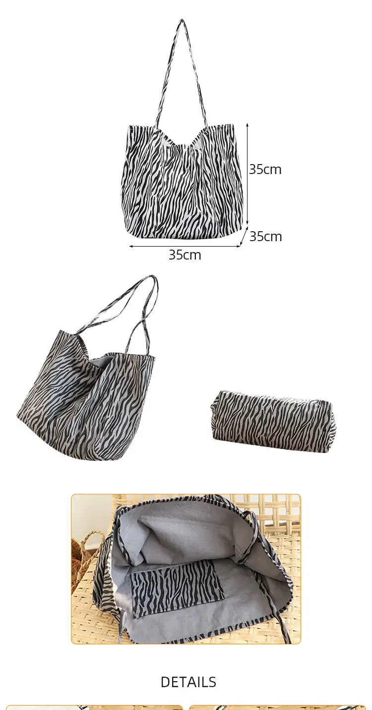 zebra-print-canvas-tote-bag-csh10-dimensions