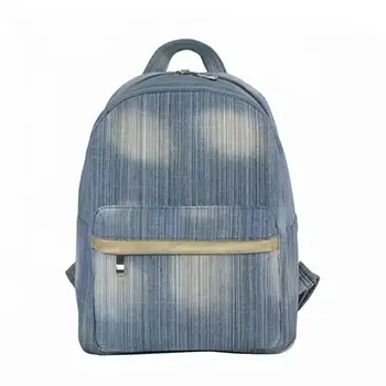  Compact Denim Backpack with Modern Style