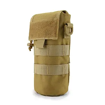 Tactical MOLLE Water Bottle Pouch with Adjustable Closure