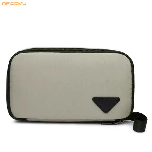 Customized Waterproof Polyester Black Mens Toiletry Bag Personalized Cosmetic Bags