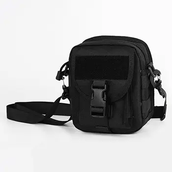  Compact Tactical Crossbody Bag with Buckle Closure and Adjustable Strap