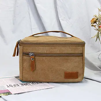 Wholesale Makeup Kit Bag Vintage Canvas Personalized Waterproof Toiletry Bag