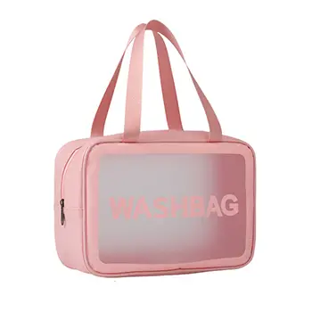 New Six-piece Transparent Makeup Bag Beach Hanging Toiletry Bag For Women