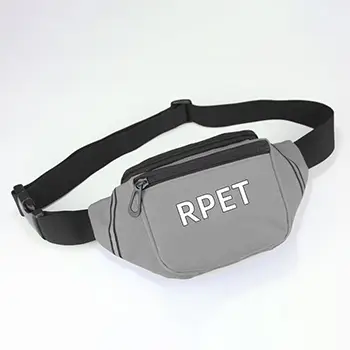 Eco-Friendly Waist Bag Made from Recycled Polyester with Adjustable Strap