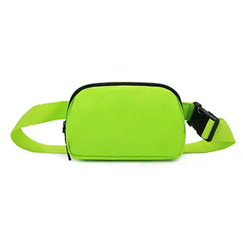 Title: Compact Neon Waist Bag with Adjustable Strap and Minimalist Design