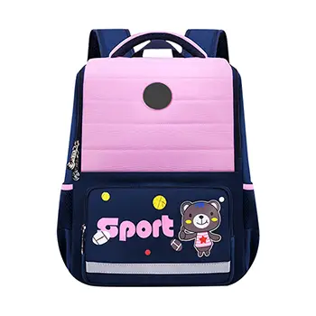  Colorful Kids' School Backpack with Sport Bear Design and Large Front Pocket