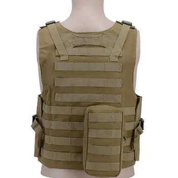 Heavy-Duty Tactical MOLLE Vest – Adjustable Plate Carrier with Extended Pouches