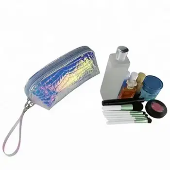 Alligator Iridescent Cheap Makeup Bags Outdoor Work Best Toiletry Bag For Women