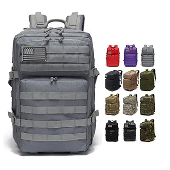 Large Tactical MOLLE Backpack with Customizable Logo