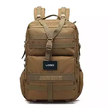 Large Tactical MOLLE Backpack – Customizable Rucksack with Flag Patches