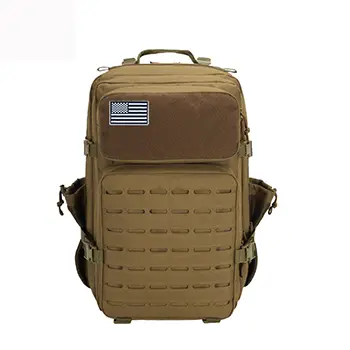 Large Tactical MOLLE Backpack with Enhanced Storage