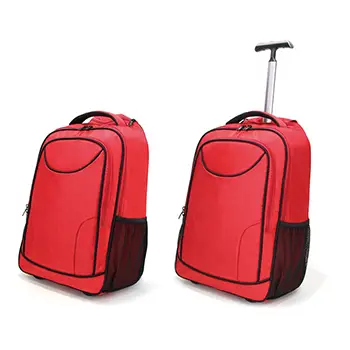  Lightweight Red Trolley Backpack for Travel and Business