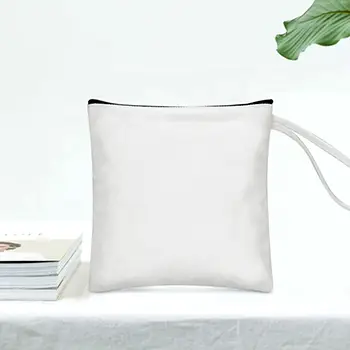 Mini Makeup Bag Pouch Canvas White New Style Fashion Waterproof Cosmetic Bag