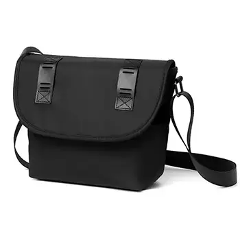 Modern Black Crossbody Bag with Sleek Design and Adjustable Strap