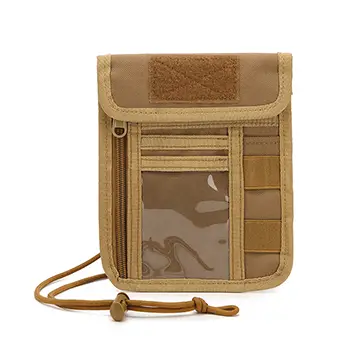 MOLLE-Compatible Tactical Document Pouch with Customizable Patch