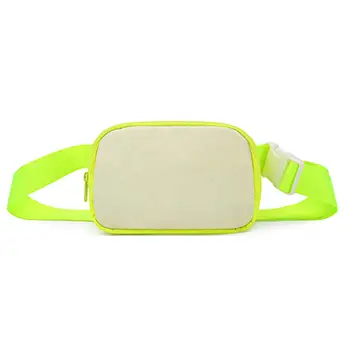 Neon Reflective Waist Bag with Adjustable Strap and High-Visibility Design