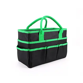 Durable Multi-Pocket Polyester Storage Bag with Reinforced Handles