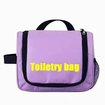 Functional Travel School Purple Large Mens Designer Toiletry Makeup Bag