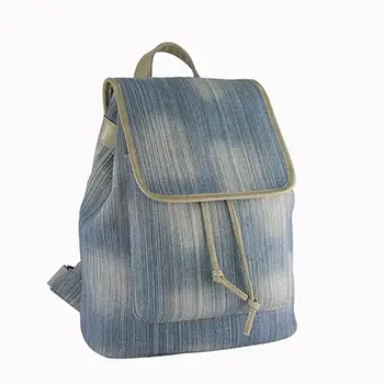 Trendy Denim-Style Backpack with Lightweight Design