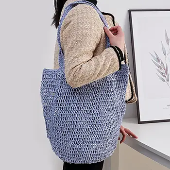 Stylish Woven Fabric Tote Bag for Casual Use