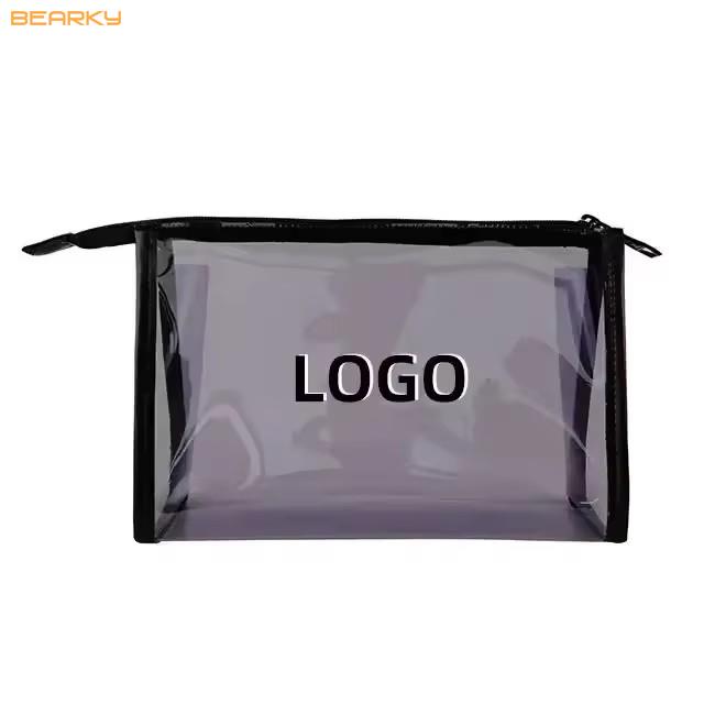 Factory Custom Pvc Transparent Makeup Pouch Fashion Best Travel Cosmetics Bag