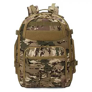 Travel Tactical Backpack – Large MOLLE Rucksack with Luggage Strap