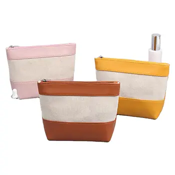 China Wholesale Creative Student Gift Personalized Travel Pu Leather Cosmetic Bags