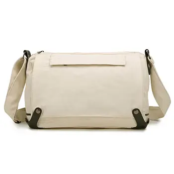  Durable Canvas Messenger Bag with Adjustable Strap and Vintage Design