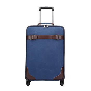 Premium Vintage-Style 24-Inch Trolley Suitcase