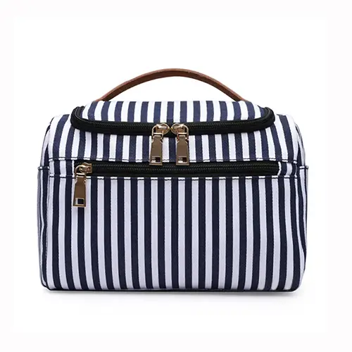 Men's Hanging Toiletry Bag Oxford Large Travel White Vintage Makeup Case