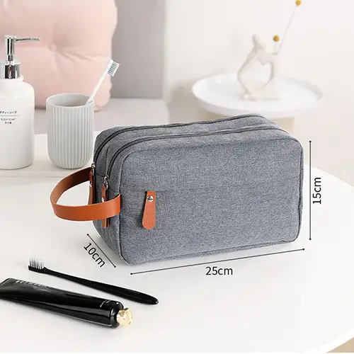 New Men's Hanging Cosmetic Pouch Bag Oxford Fabric Wholesale Toiletry Kit Bag