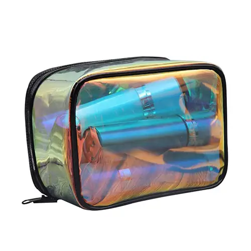 Transparent Laser Cosmetic Case Travel Vanity Beauty Makeup Hanging Travel Bag