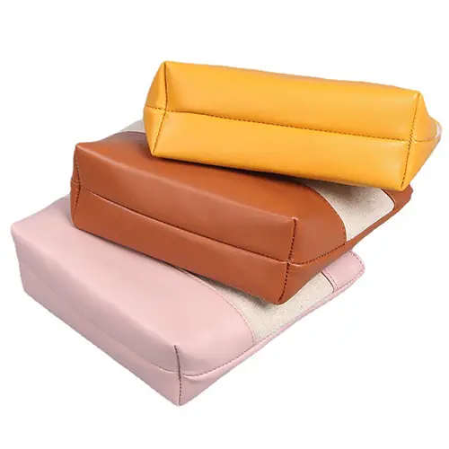 China Wholesale Creative Student Gift Personalized Travel Pu Leather Cosmetic Bags