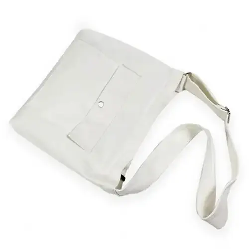 Minimalist Canvas Shoulder Bag with Large Storage and Adjustable Strap