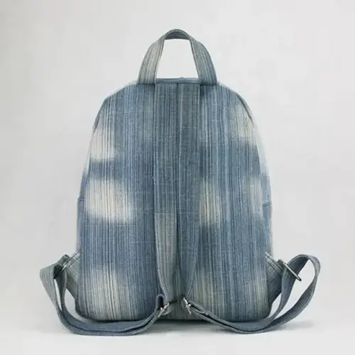  Compact Denim Backpack with Modern Style